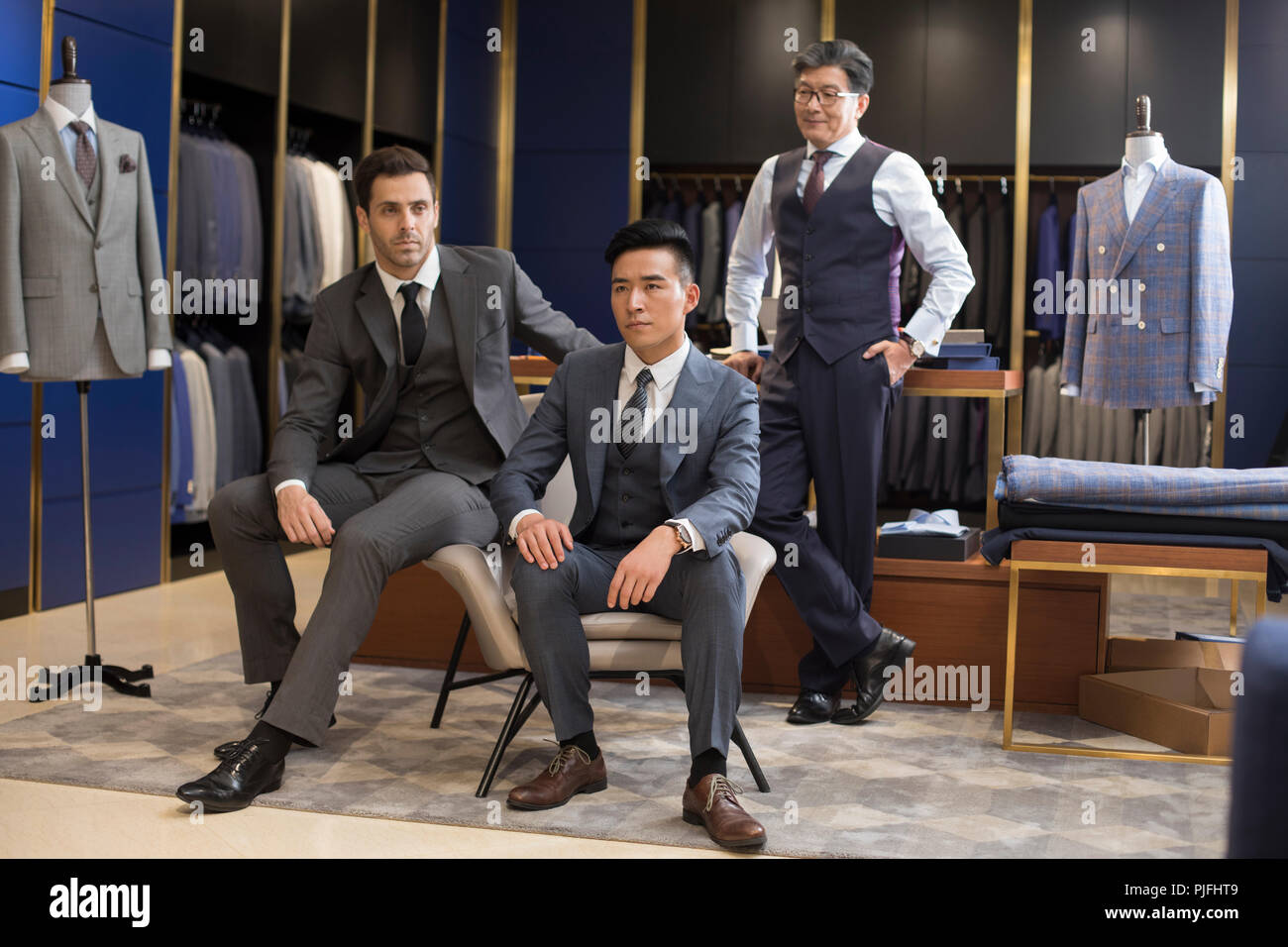Zuversichtlich Modedesigner und Unternehmer Stockfoto
