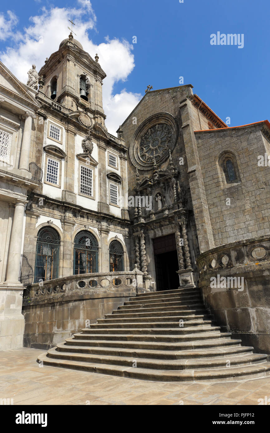 Berühmten Kirche San Francisco im Zentrum von Porto, Portugal Stockfoto