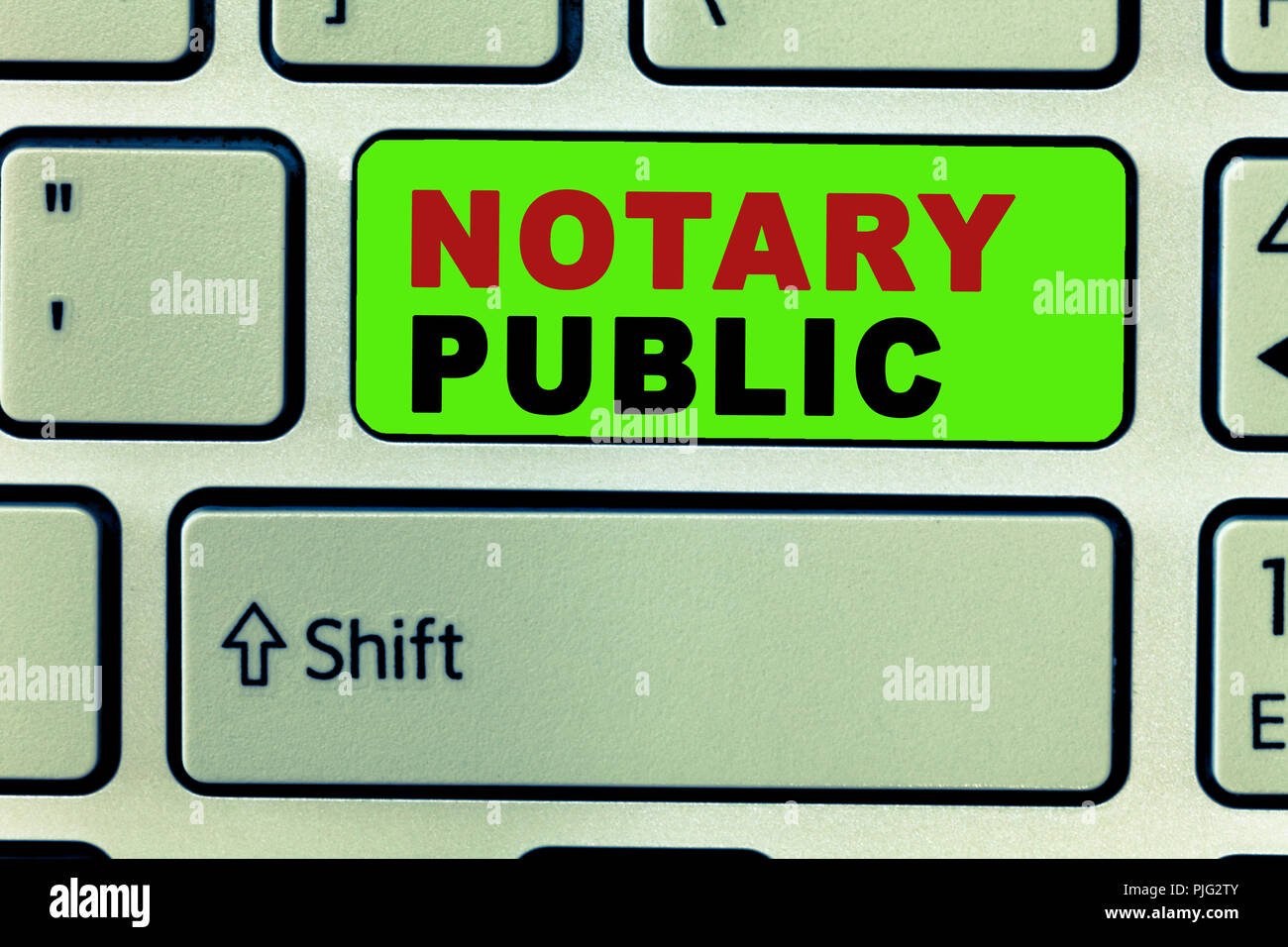 Text Zeichen zeigen, Notar. Konzeptionelle foto Rechtmäßigkeit der Autorisierung in der Dokumentation Zertifizierung Vertrag. Stockfoto