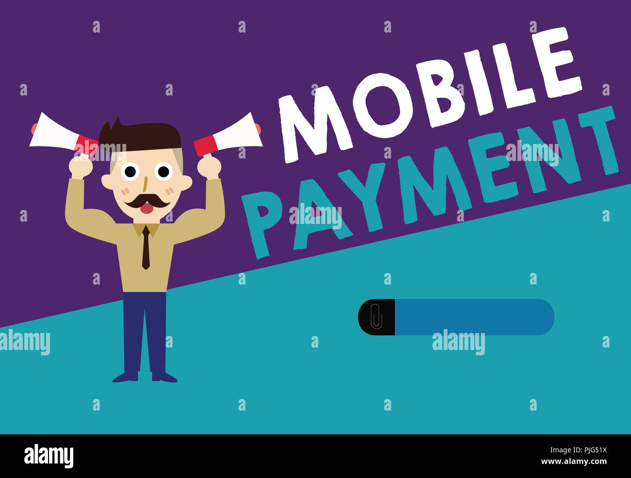 Schreiben Hinweis Übersicht Mobile Payment. Business foto Präsentation bargeldlose Zahlung durch tragbare elektronische Geräte. Stockfoto