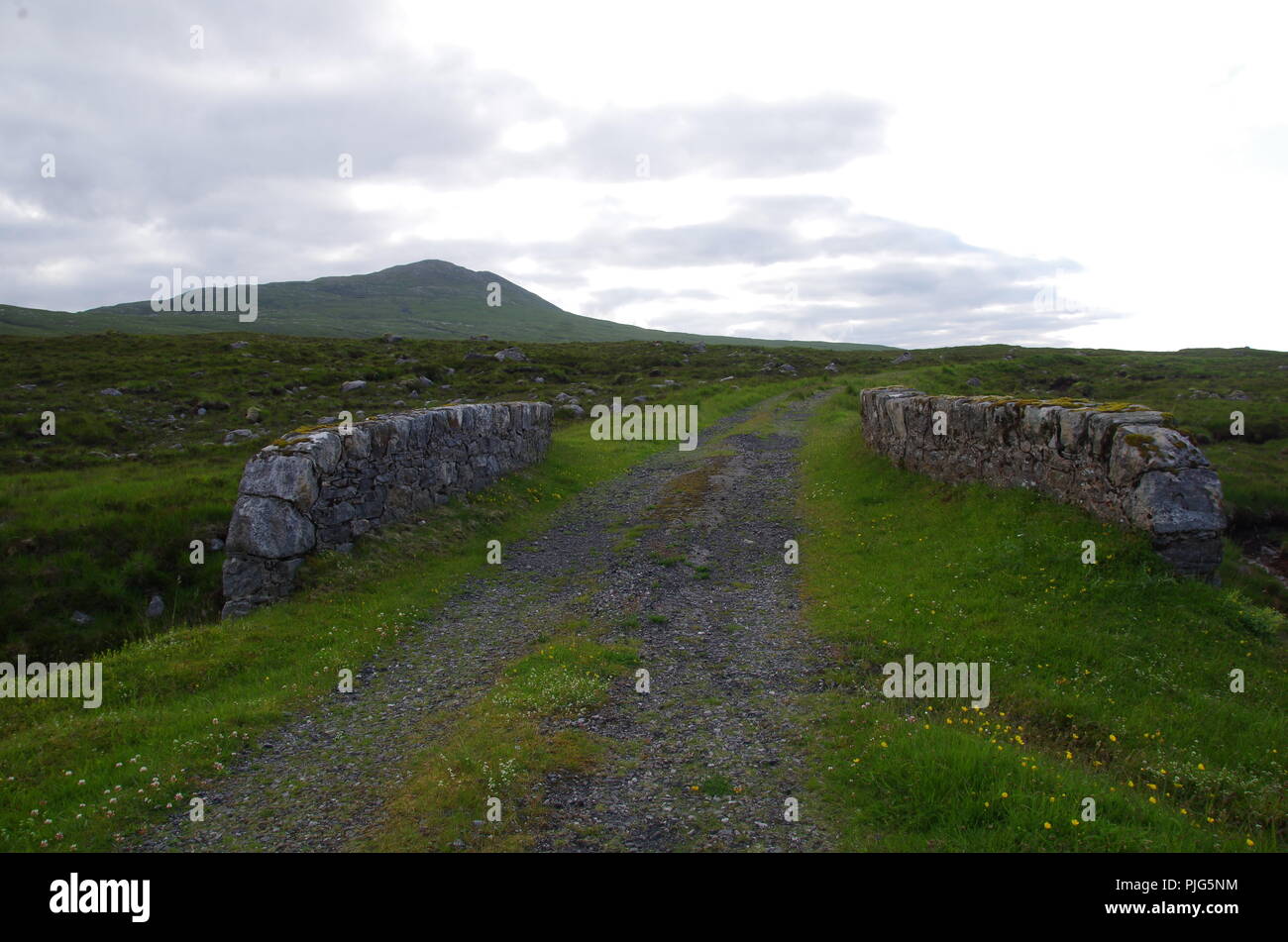 John O'Groats (Duncansby head) zu den Ländern Ende Ende Trail zu beenden. Cape Wrath Trail. Hochland. Schottland. Großbritannien Stockfoto