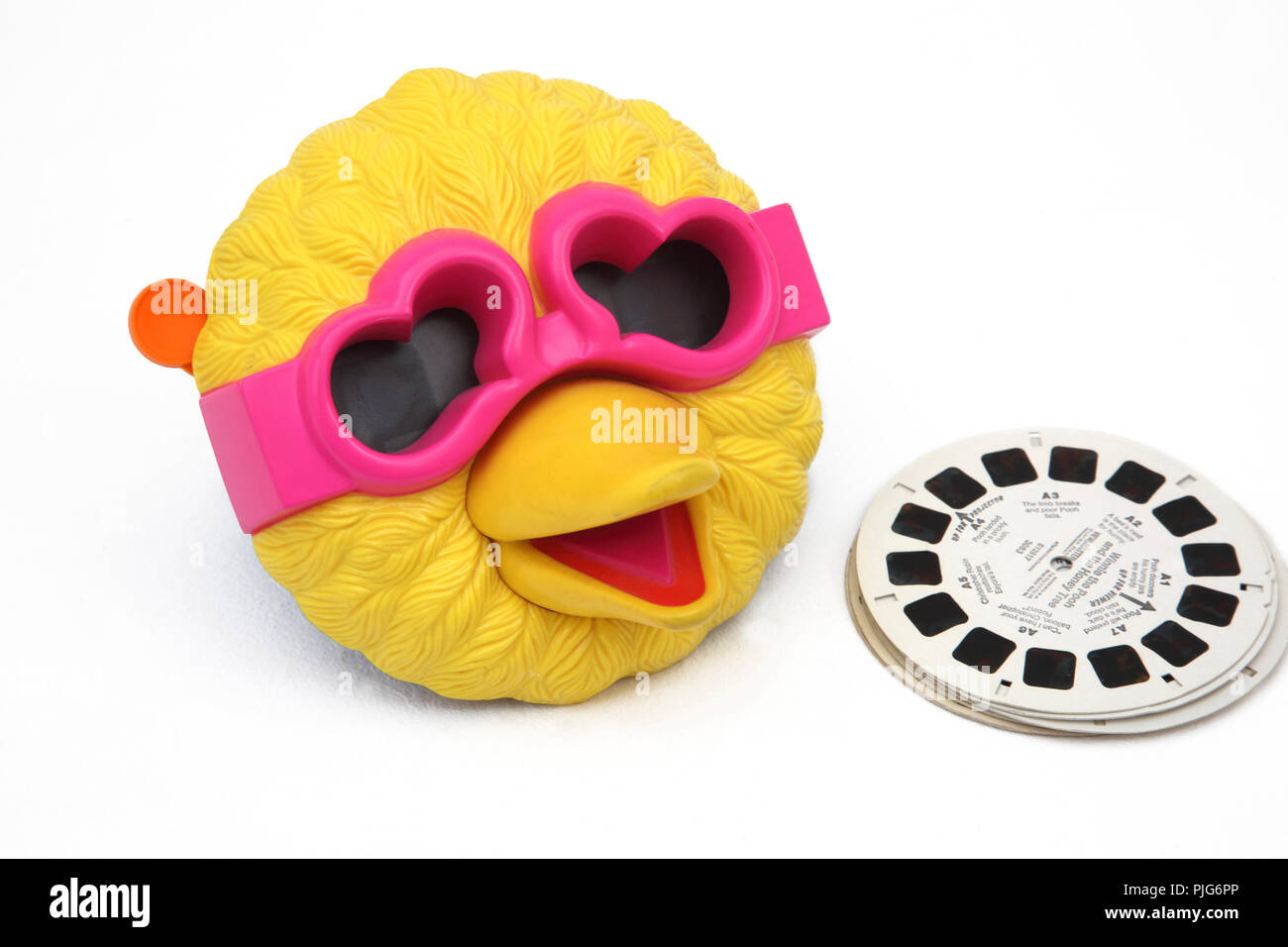 Jahrgang 1990 Sesame Street's Big Bird View-Master Stockfoto