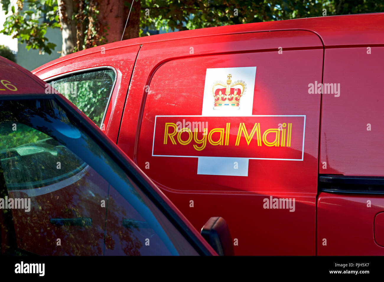 Royal Mail Vans, England Großbritannien Stockfoto