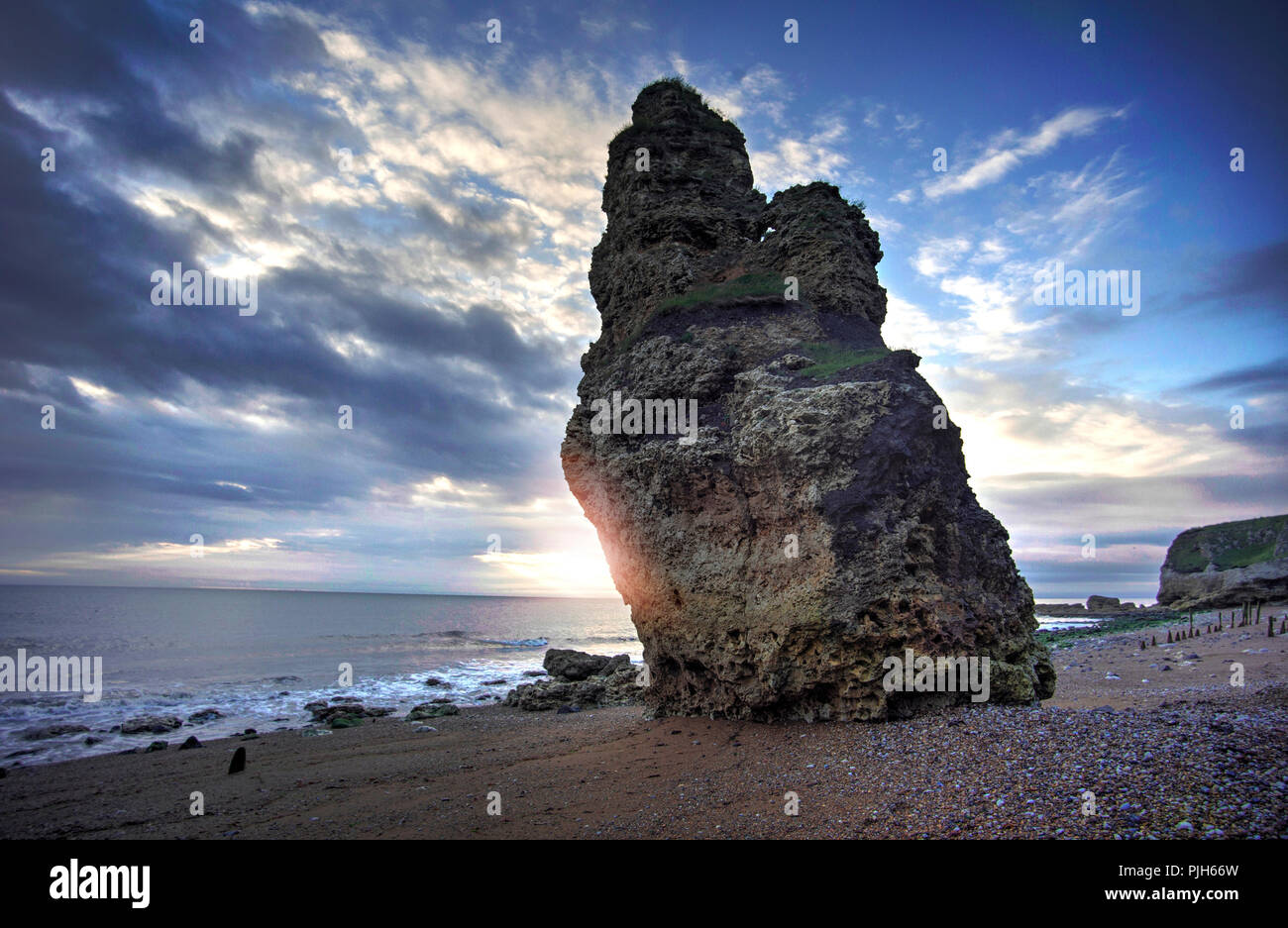 Liddle Stack, chemischen Strand an der Durham Heritage Coast, Seaham, County Durham, UK Stockfoto