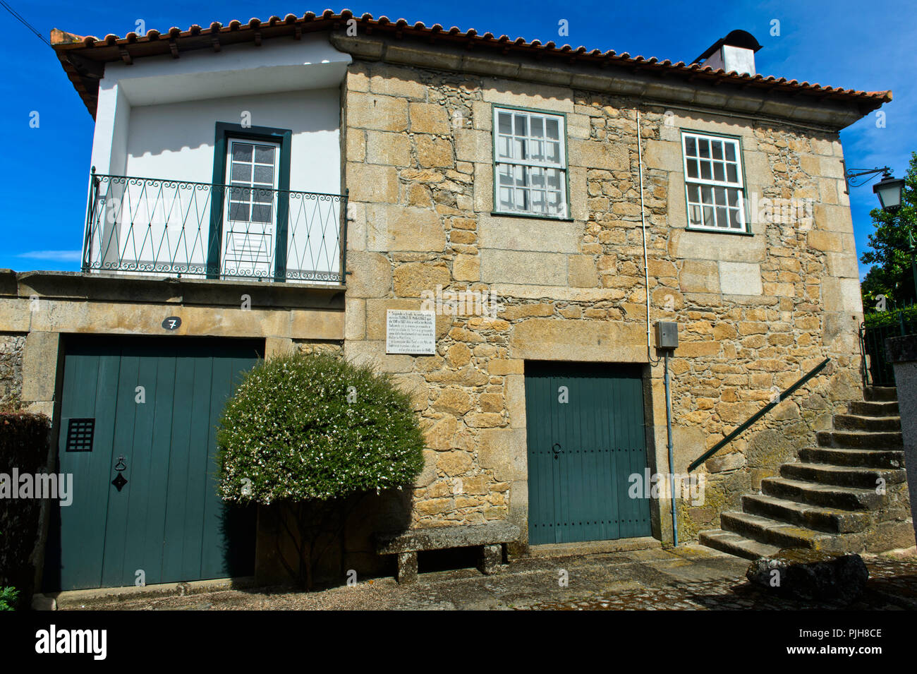 Geburtsort von Ferdinand Magellan, Fernão de Magalhães, Sabrosa, Portugal Stockfoto
