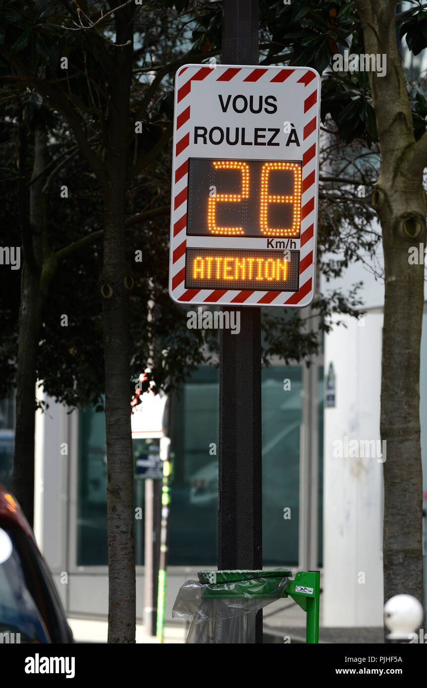 Geschwindigkeit von 60 ans paris