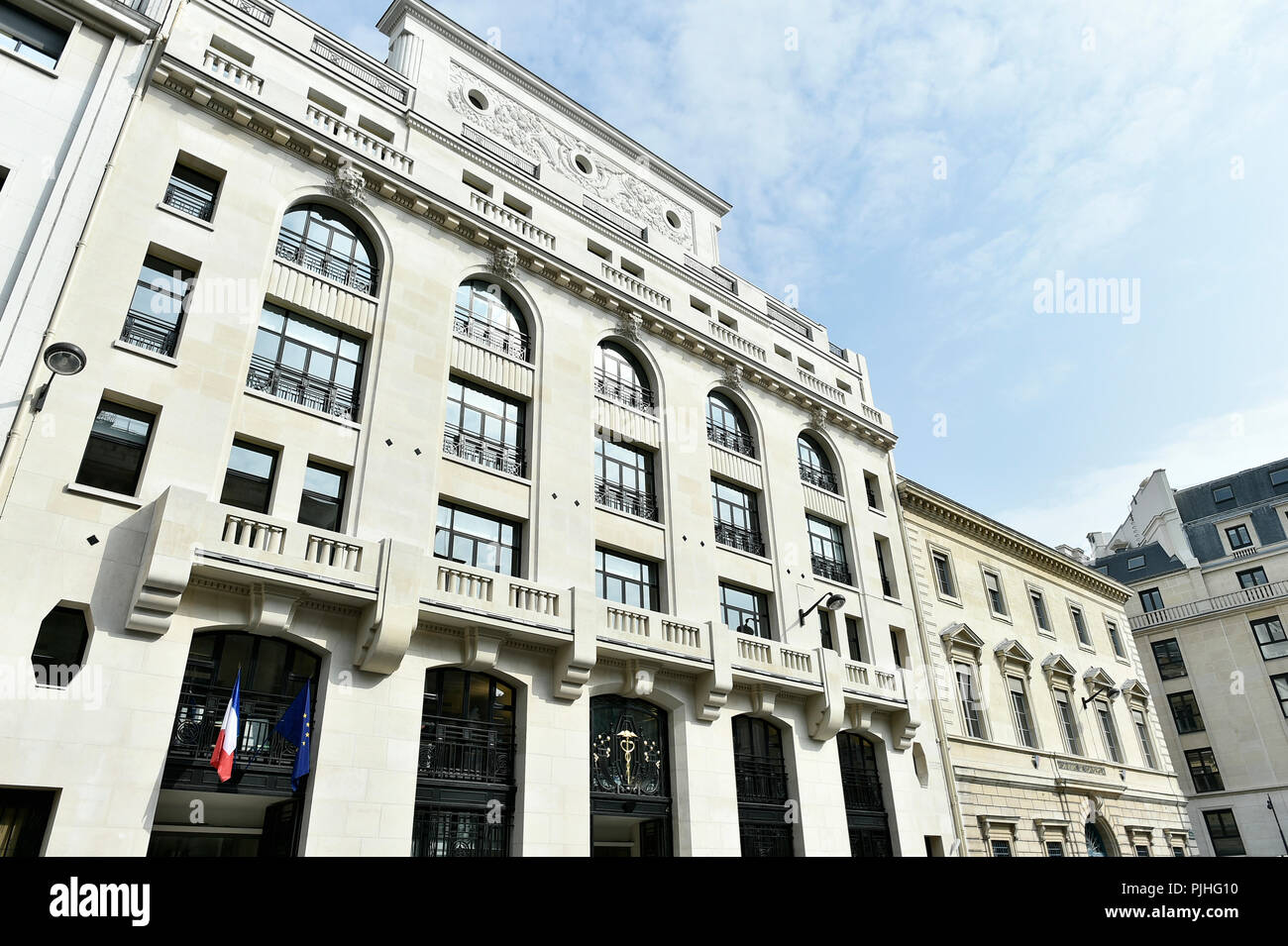 Frankreich, Paris, Place de la Bourse, MFA Gebäude, AMF Stockfoto Frankreich, Paris, Place de la Bourse, MFA Gebäude, AMF Stockfoto