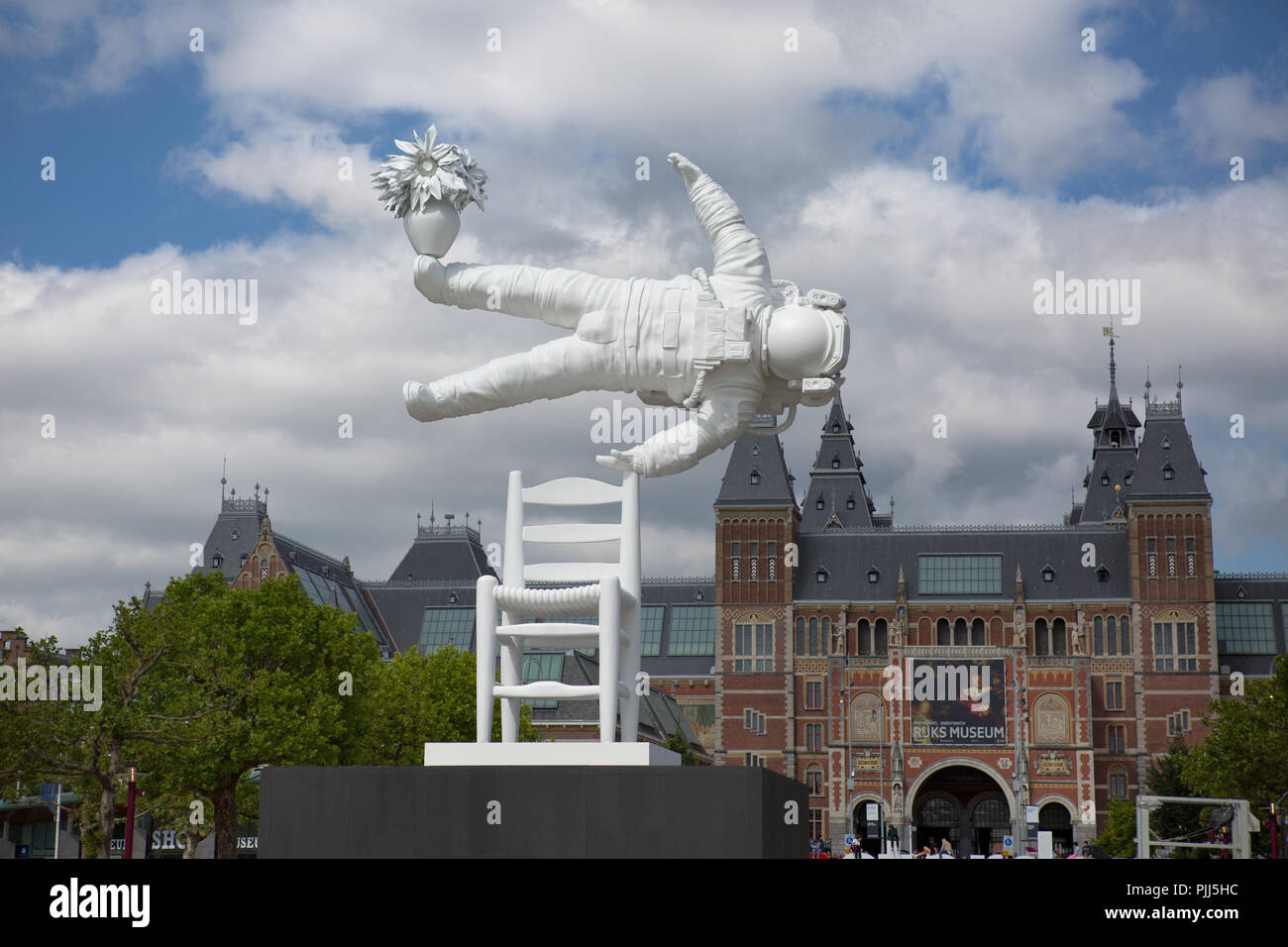 Europa Amsterdam Frühling Museum Astronaut / 2018 Stockfoto