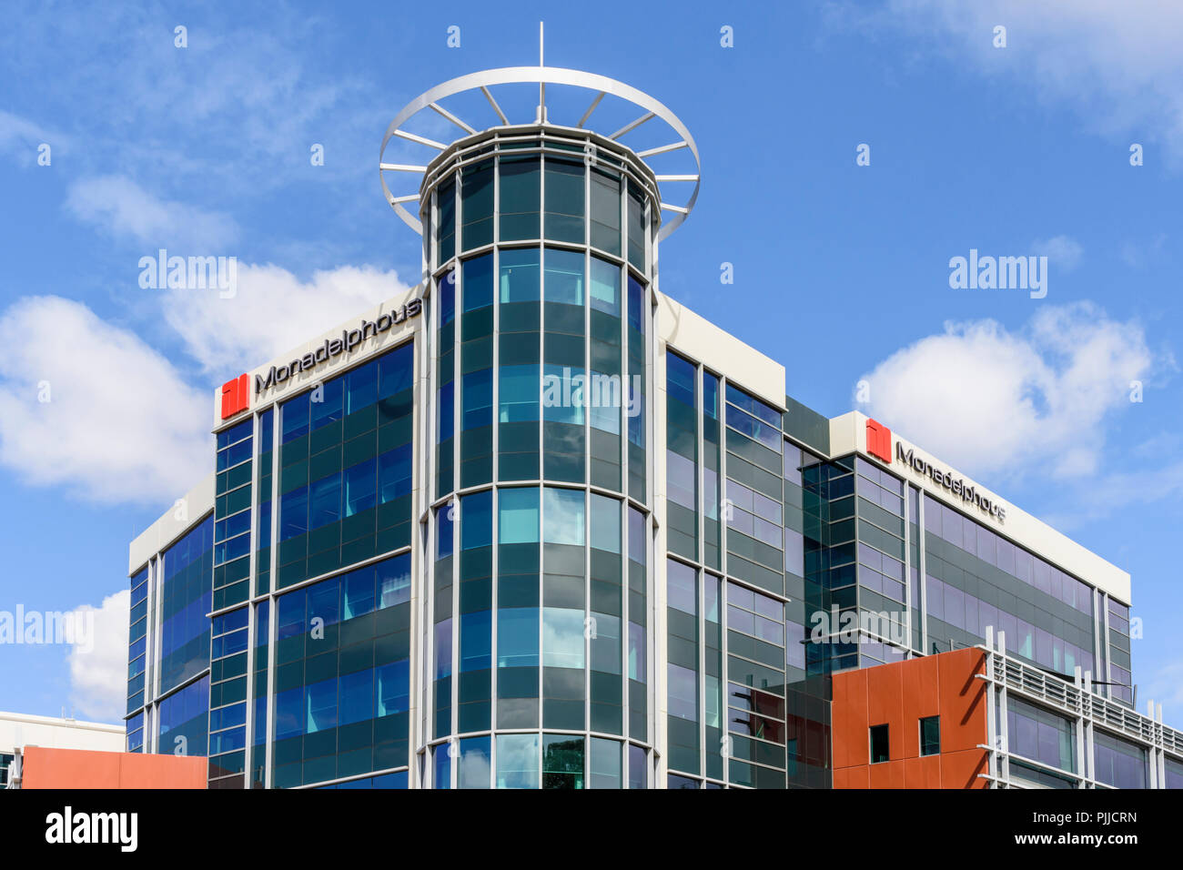 Monadelphous Fassade im Victoria Park, Western Australia Stockfoto