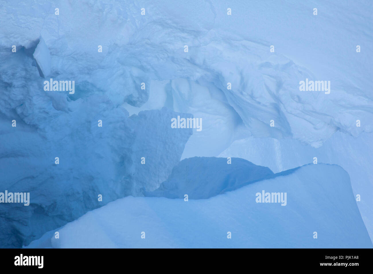 Schnee auf dem Grat der Lempersberg, Rotwand, Spitzingsee, Bayerische Alpen, Oberbayern, Bayern, Deutschland Stockfoto