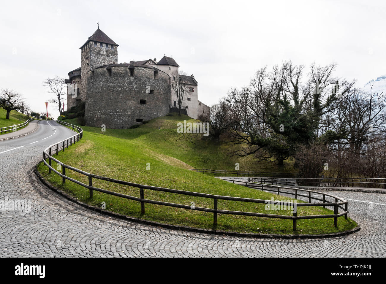 Schloss Vaduz, Fürstentum Liechtenstein Stockfoto