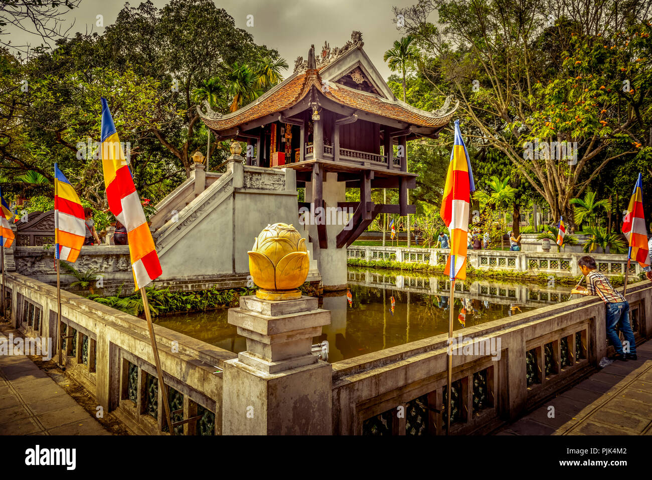 Vietnam, Südostasien, Asien, Hanoi, Ho Chi Minh, Pagode, one-Säule Pagode Stockfoto