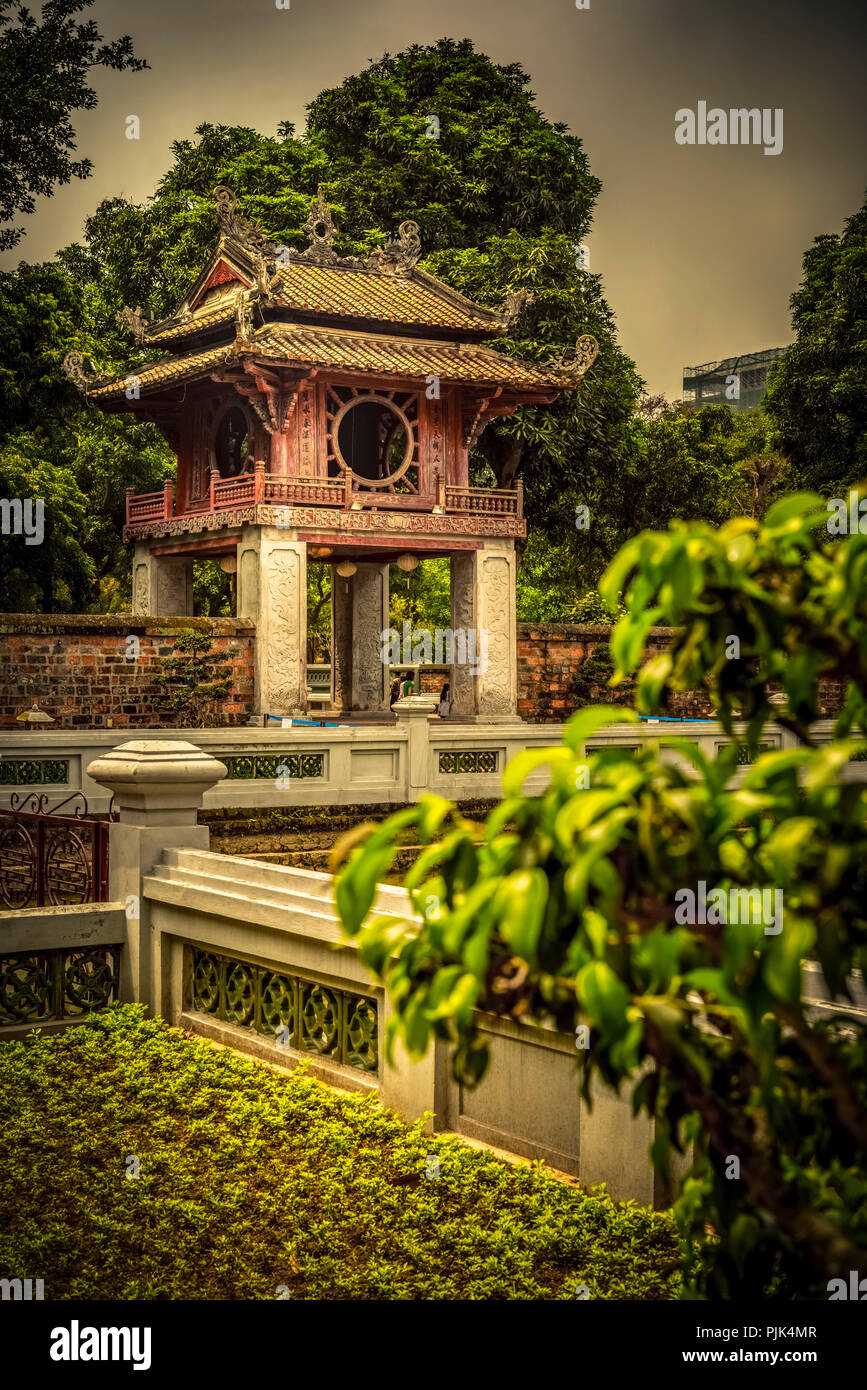 Asien, Vietnam, Hanoi Literatur, Tempel, Tempel der Literatur, Garten, Khuc Van Stockfoto