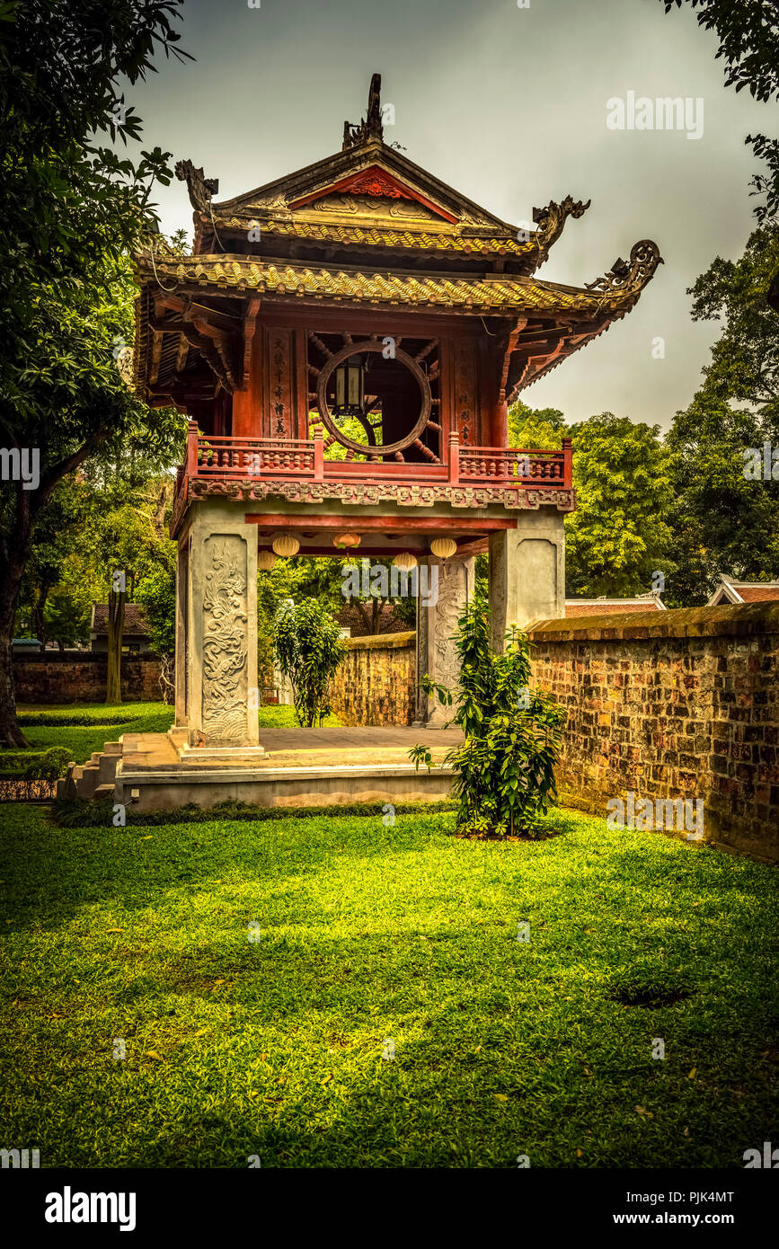 Asien, Vietnam, Hanoi Literatur, Tempel, Tempel der Literatur, Garten, Khuc Van Stockfoto