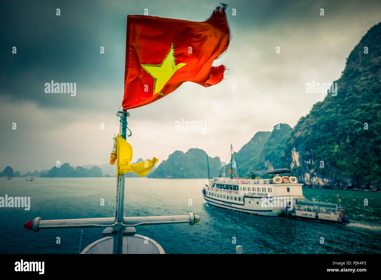 Asien, Vietnam, Provinz Quang Ninh, Halong Bay Stockfoto