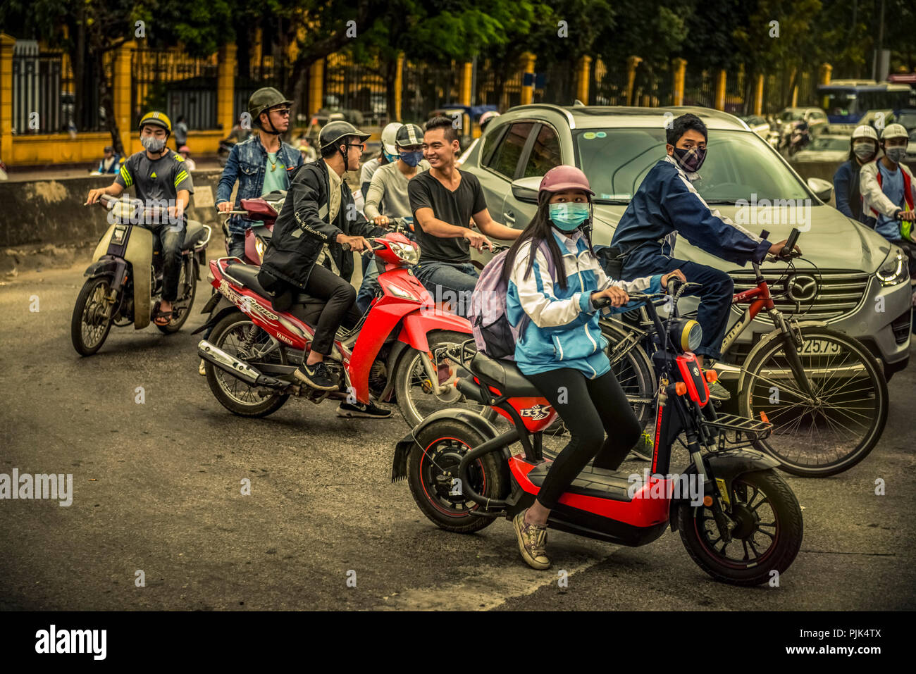 Asien, Vietnam, Hanoi, Transport, Transport, Transportmittel Stockfoto