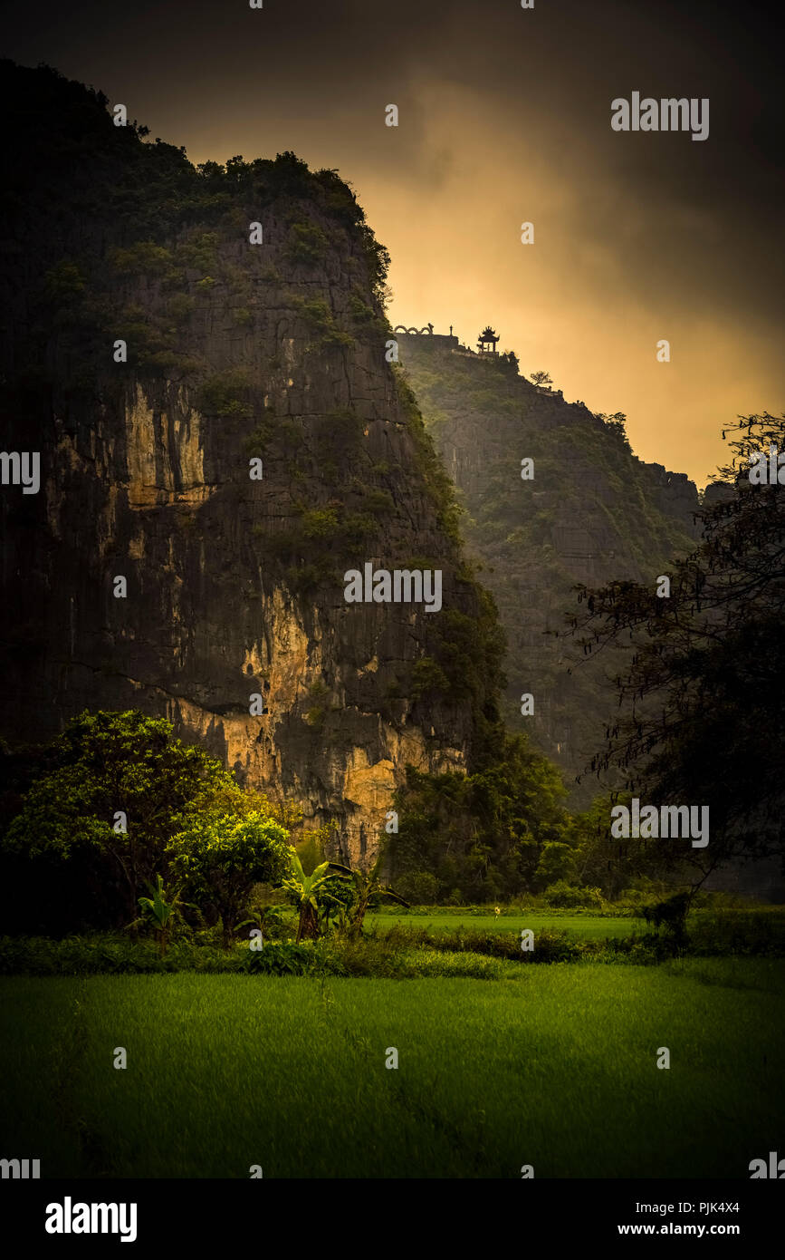Asien, Vietnam, Ninh Binh Provinz, Halong Bucht, trockene, trockene Halong Bay Stockfoto