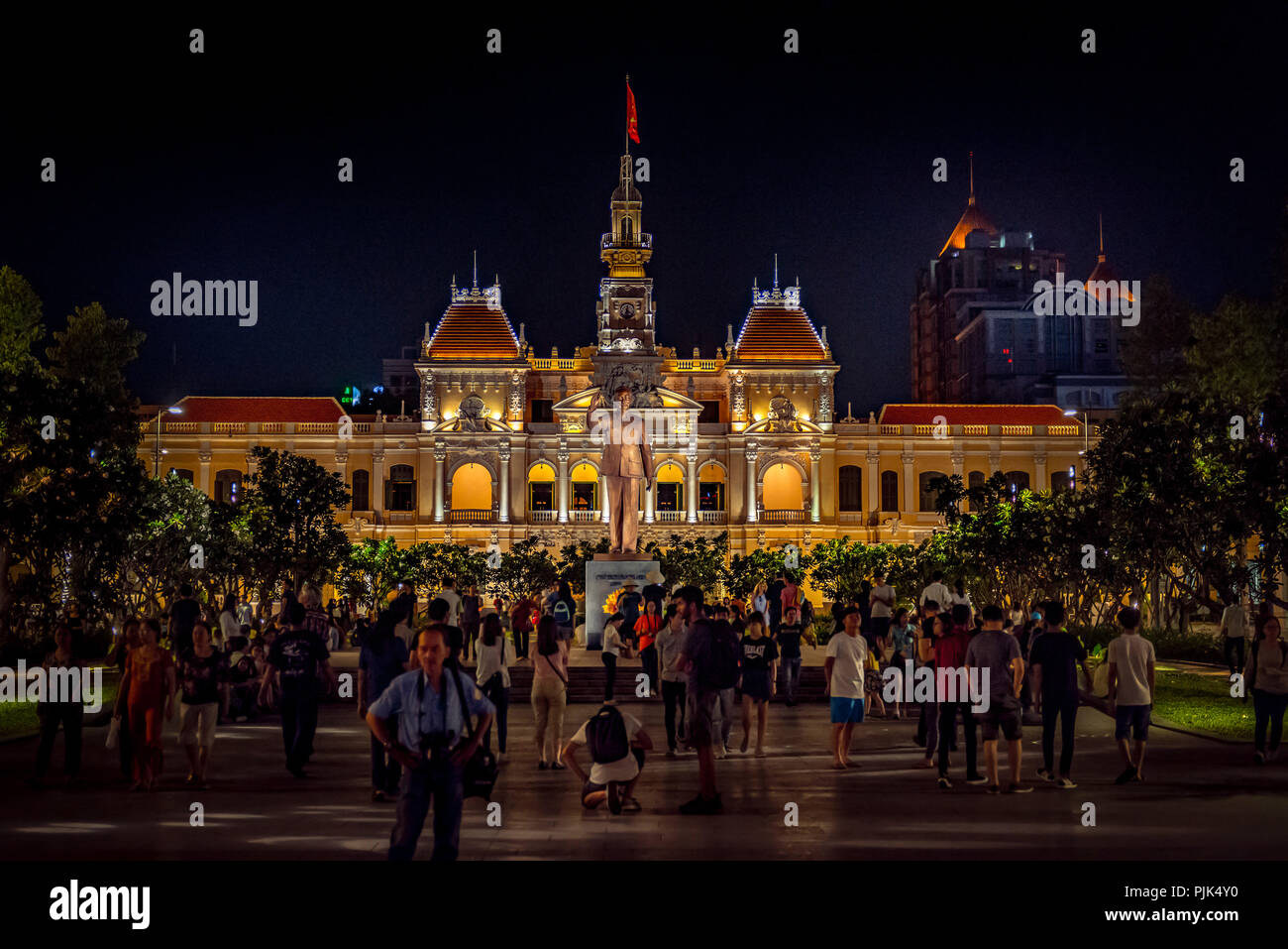 Asien, Südostasien, South Vietnam, Vietnam, Saigon, Ho Chi Minh City, Rathaus Stockfoto