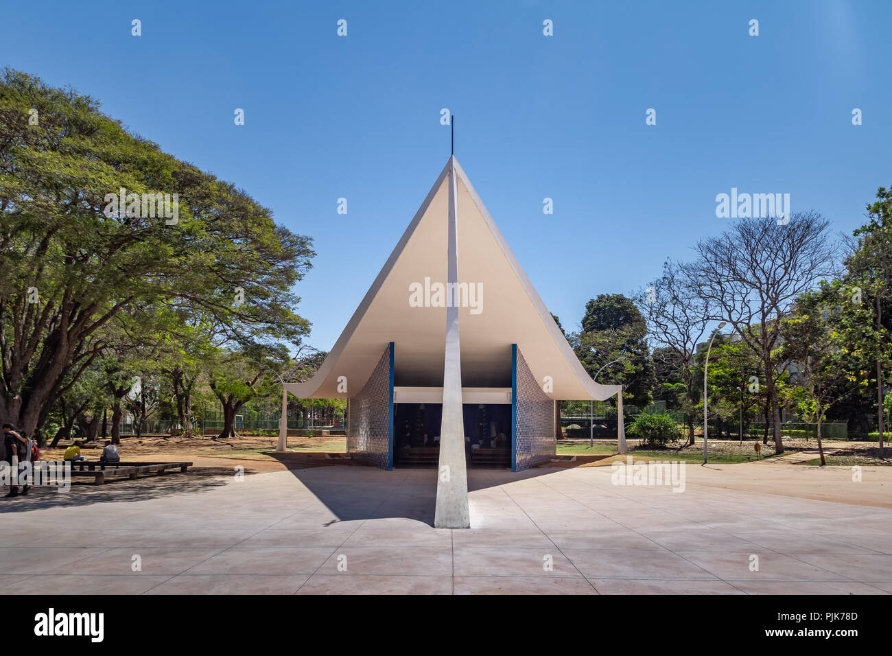 Igrejinha Nossa Senhora de Fatima Kirche - Brasilia, Distrito Federal, Brasilien Stockfoto