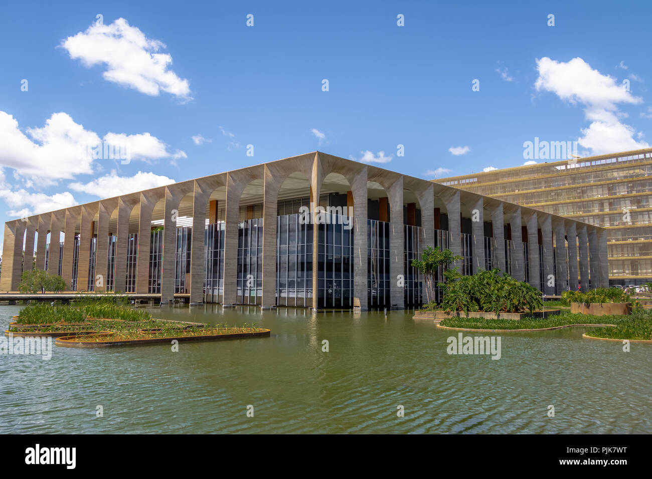 Itamaraty Palace - Brasilia, Distrito Federal, Brasilien Stockfoto