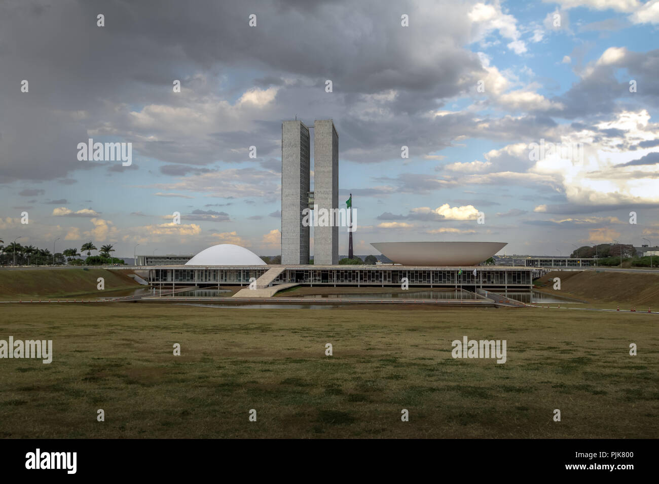 Brasilianische Nationale Kongress - Brasilia, Distrito Federal, Brasilien Stockfoto