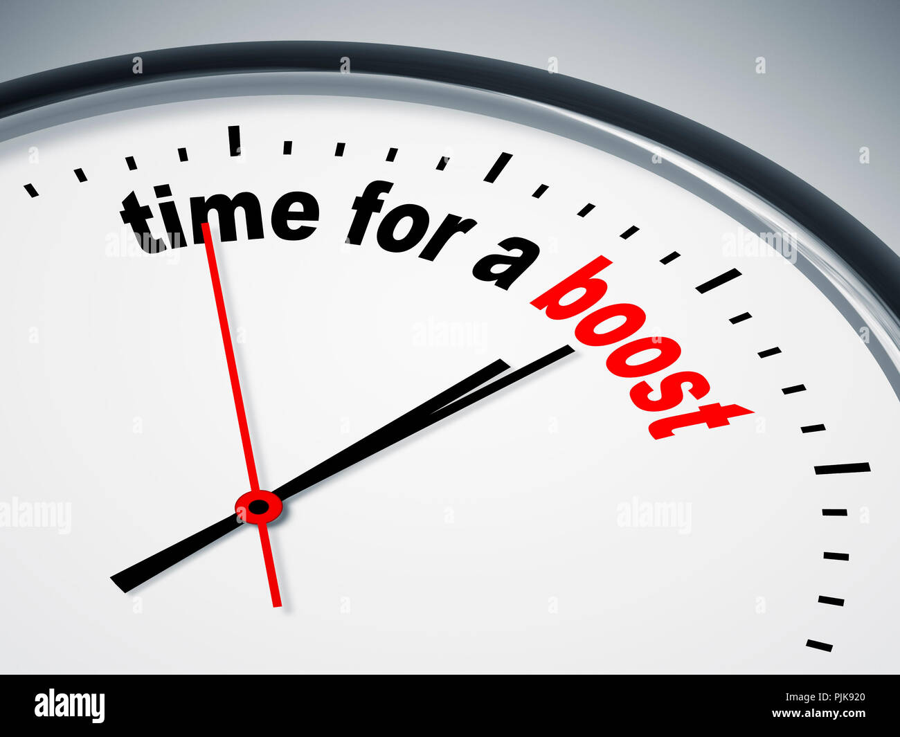 Ein Bild einer schönen Uhr Zeit für einen Schub Stockfoto