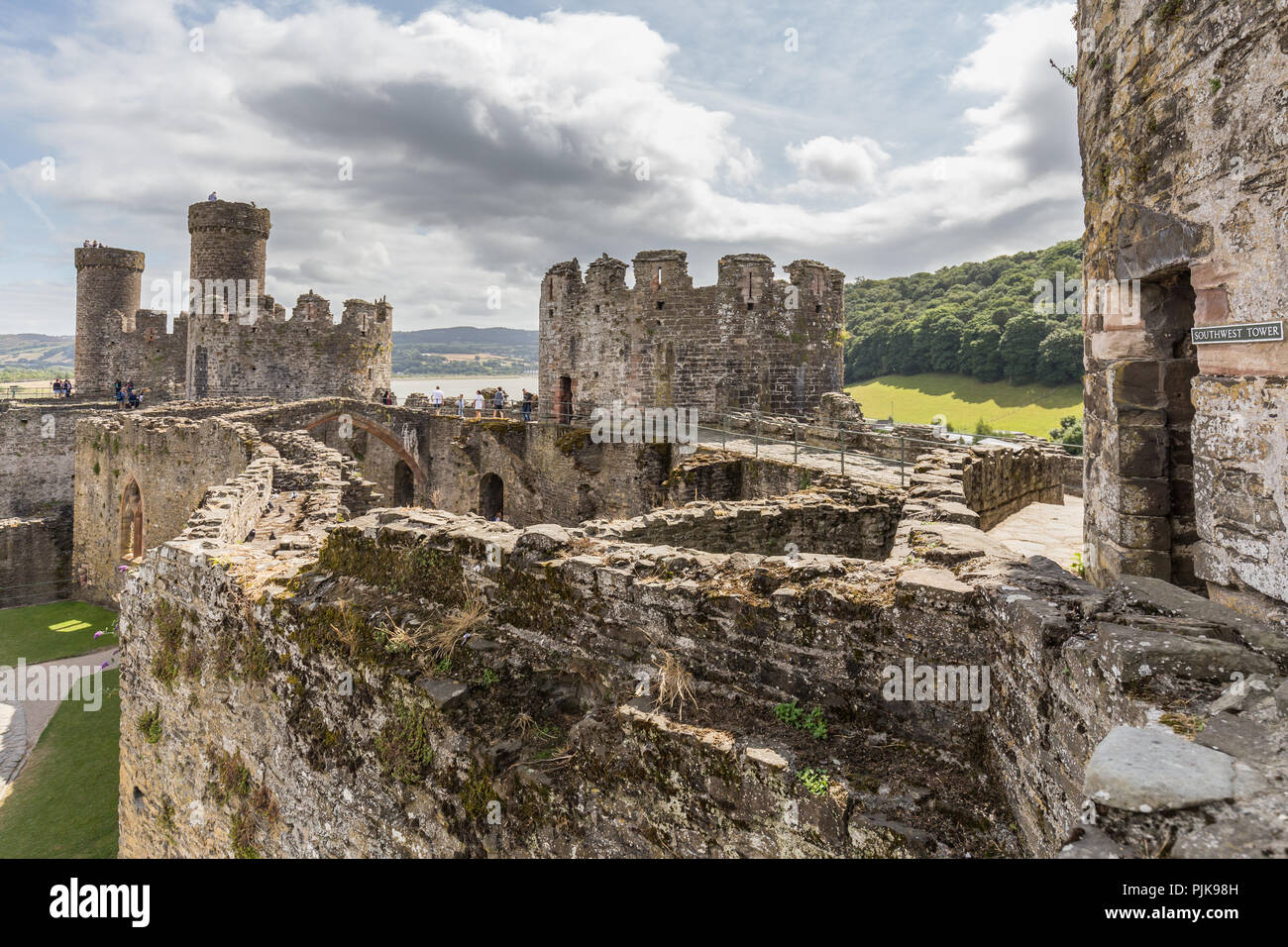 Conwy Castle in Wales, Großbritannien Stockfoto