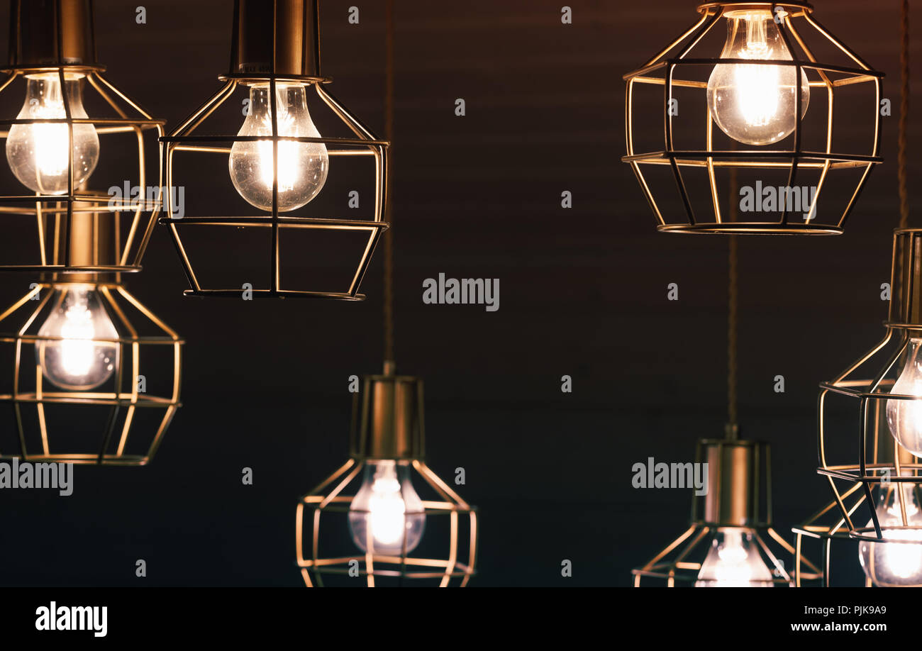 Kronleuchter Mit Hängenden Lampe Lampen Gelb Led