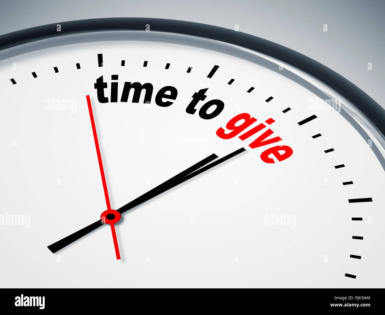 Ein Bild einer schönen Uhr mit Zeit zu geben Stockfoto