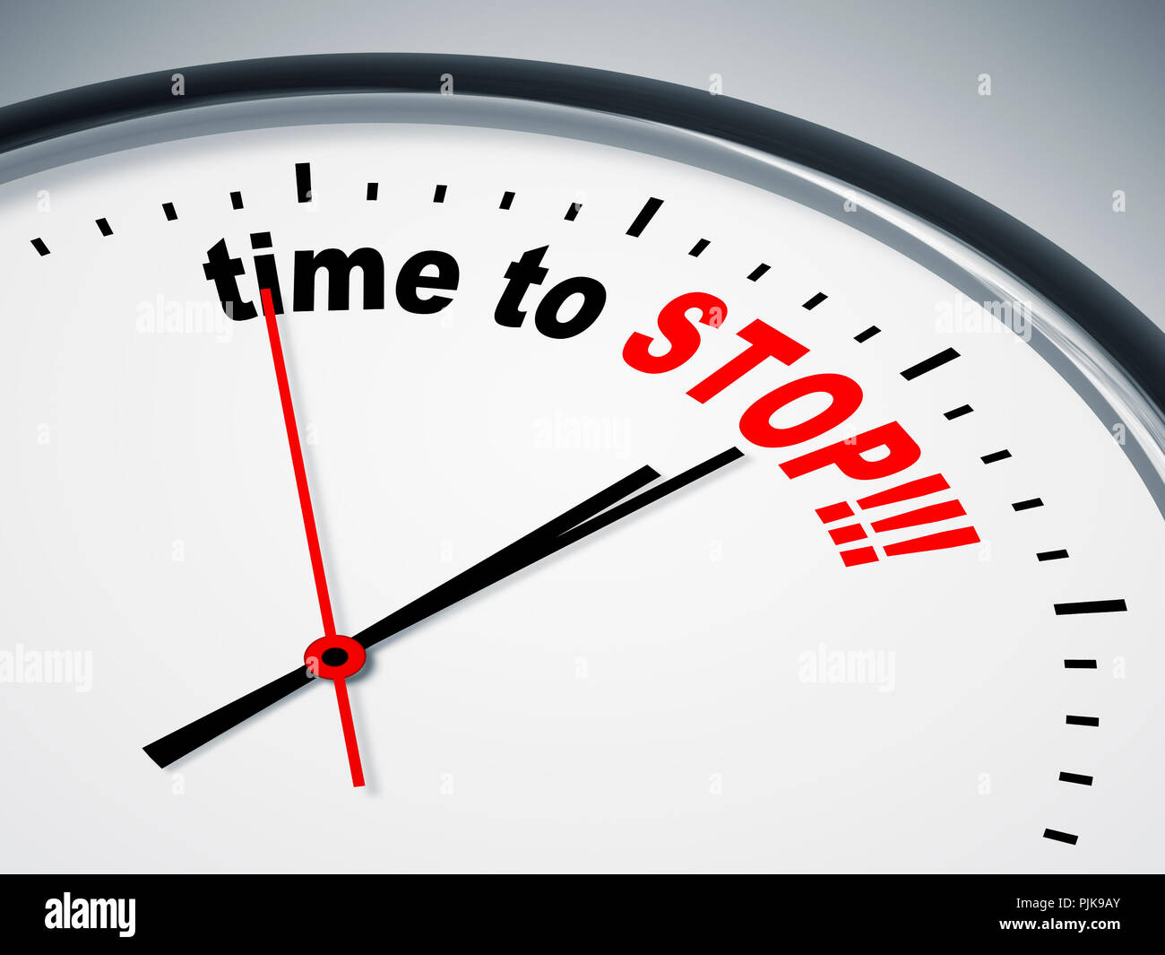 Ein Bild einer schönen Uhr mit der Zeit zu stoppen Stockfoto