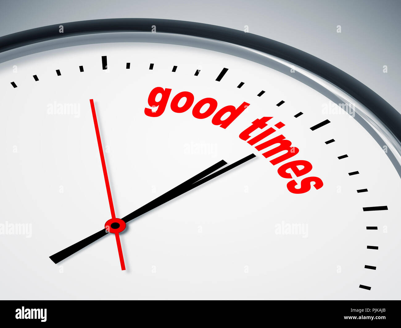 Ein Bild einer schönen Uhr mit guten Zeiten Stockfoto