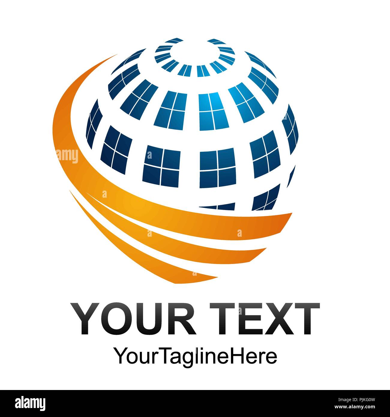 Kreative abstrakte digitale Sphäre Technologie vektor Logo Design template Element. Web Netzwerk Internet Business Logo Konzept Kreissymbol. Stock Vektor