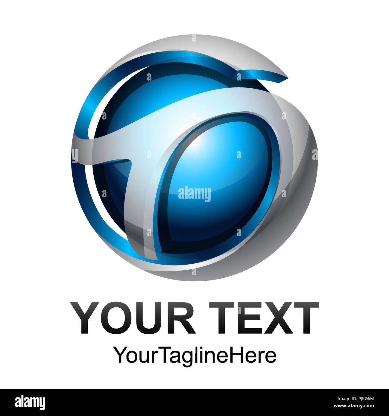 Kreative abstrakte digitale Sphäre Technologie vektor Logo Design template Element. Web Netzwerk Internet Business Logo Konzept Kreissymbol. Stock Vektor