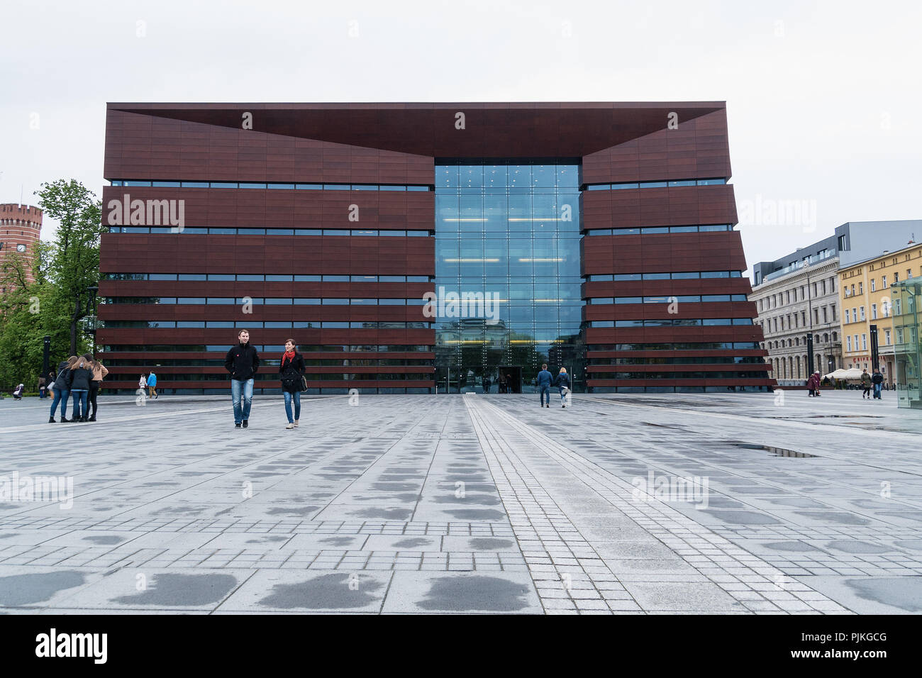 Polen, Breslau, Nationales Forum für Musik, moderne Architektur Stockfoto