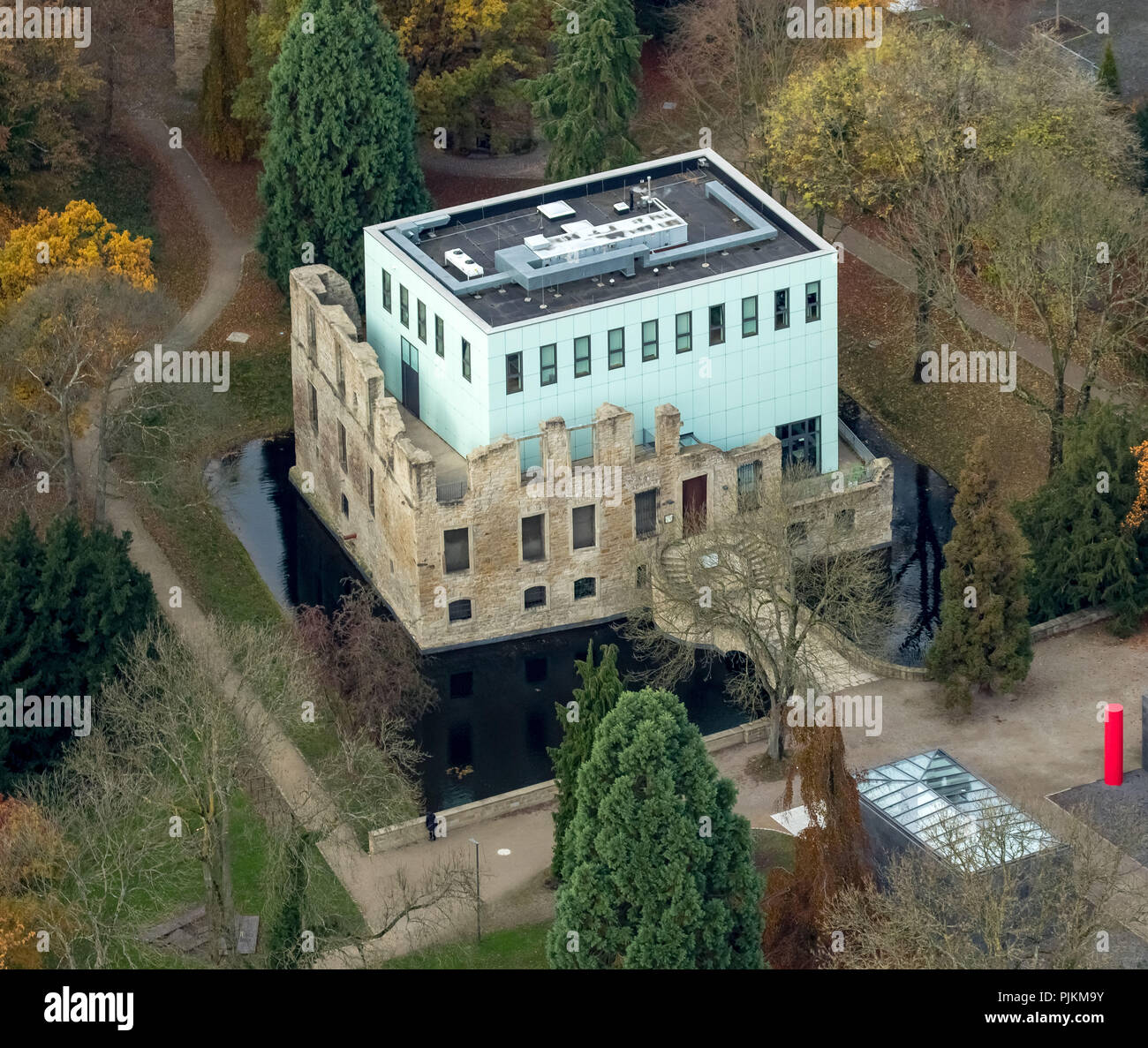 Kubus Schlosspark Haus Weimar Im Herbst Kubus Teil Der Situation