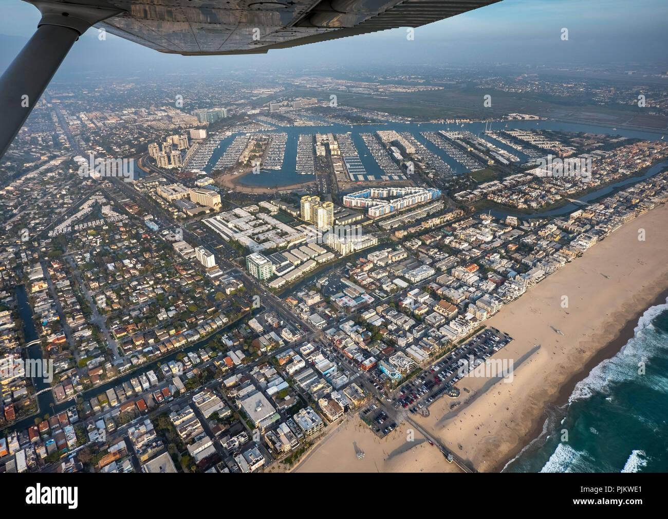 Pacific, Venice Beach, Beach, Sandy Beach, Marina Del Rey, Los Angeles County, Kalifornien, USA Stockfoto
