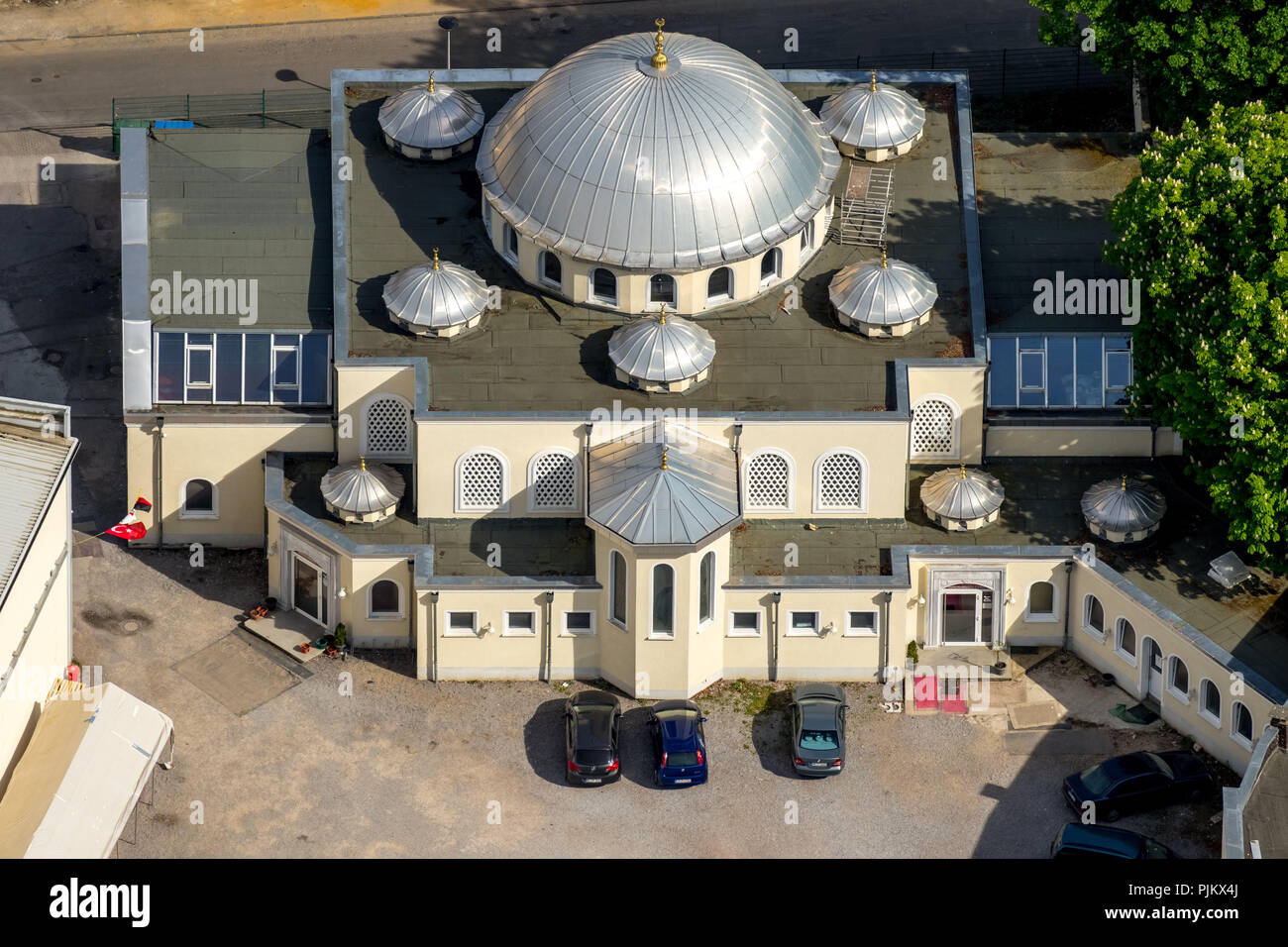 DITIB - Türkisch Islamische Gemeinde Hagen-Hohenlimburg eV, Kronenburgstraße, Hohenlimburg, Hagen, Ruhrgebiet, Nordrhein-Westfalen, Deutschland Stockfoto