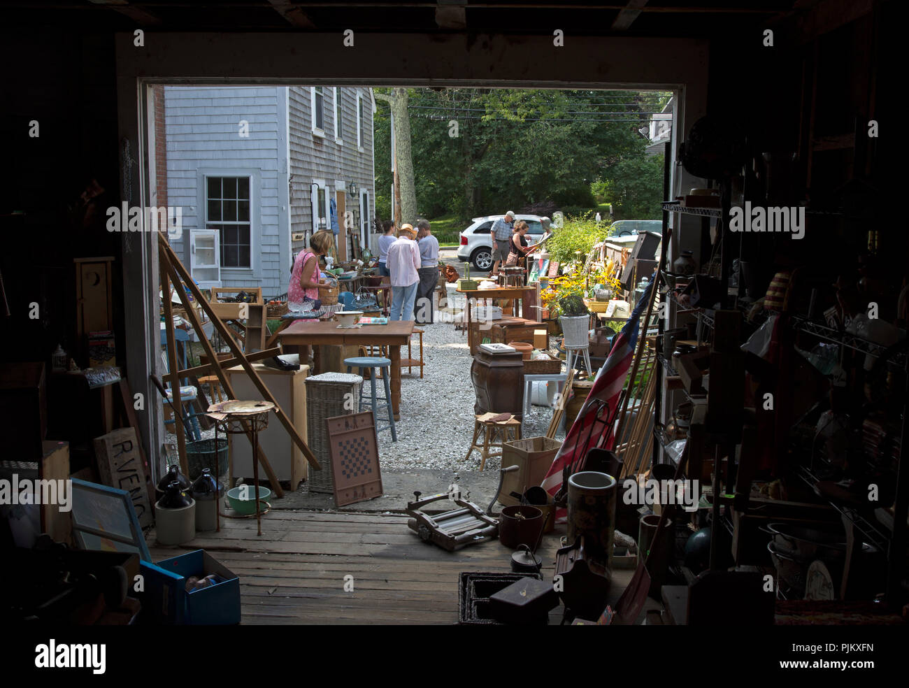 Eine Scheune in Sandwich, Massachusetts Auf Cape Cod, USA Stockfoto