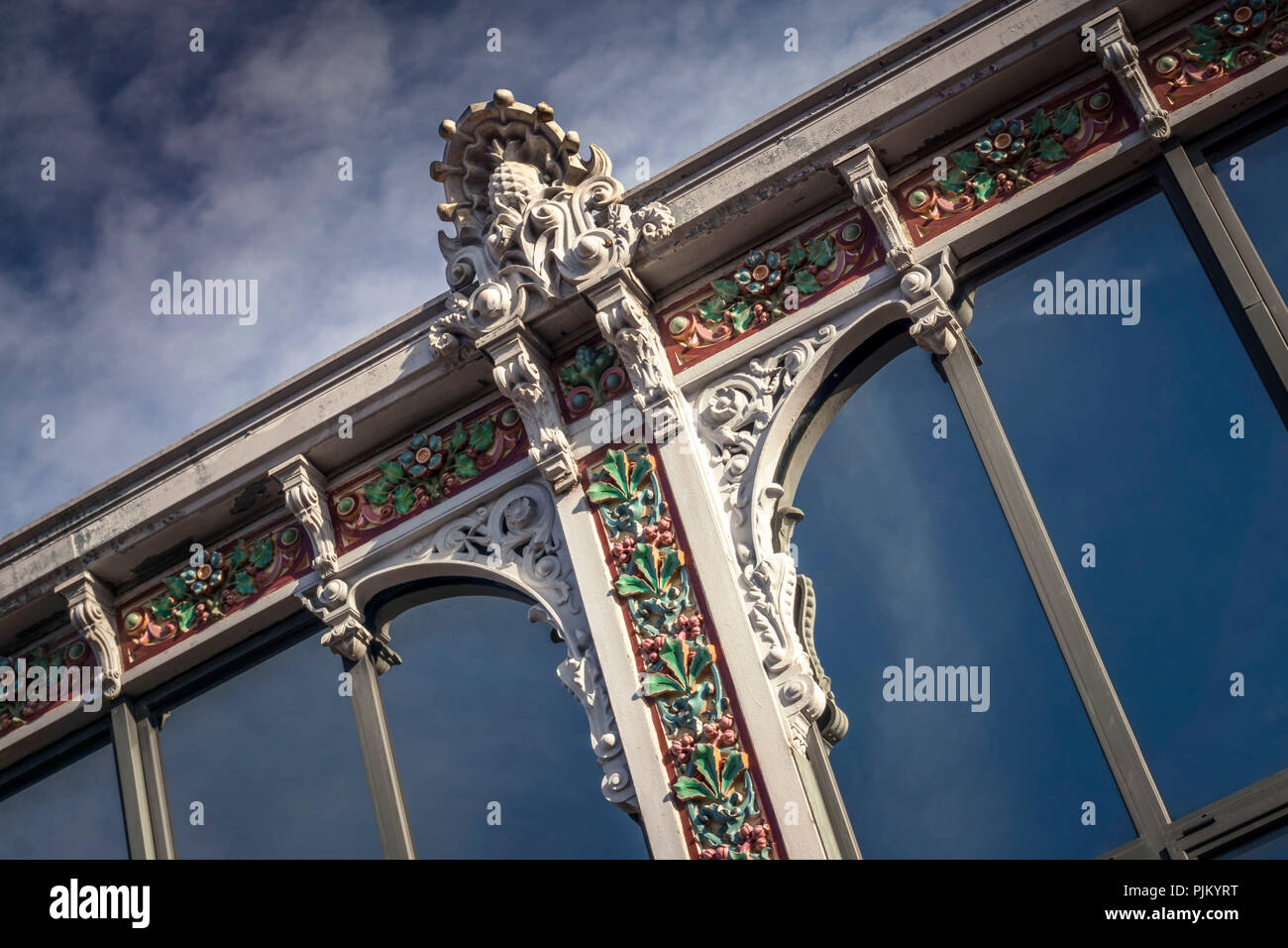 Les Halles, Markthalle, in Narbonne, 1901 eröffnet, Stockfoto