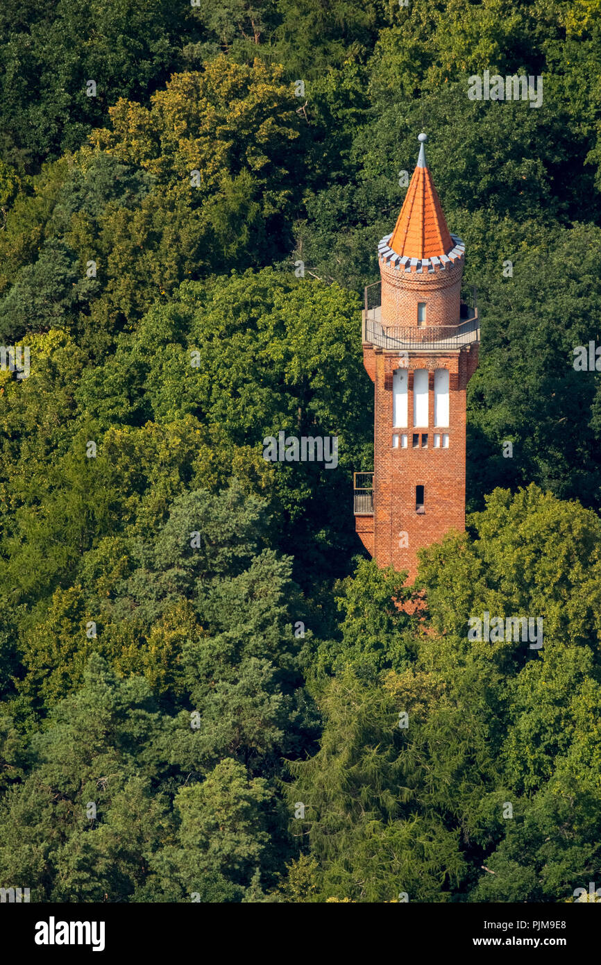 Aussichtsturm Bemshöhe von 1905, Neubrandenburg, Müritz, Mecklenburgische Seenplatte, Mecklenburg-Vorpommern, Deutschland Stockfoto