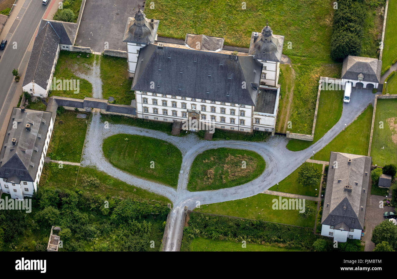 Schloss Sichtigvor, Deutschordensschloss komturei Mülheim in Sichtigvor, Deutschordensschloss, Sichtigvor, Warstein, Kreis Soest, Nordrhein-Westfalen, Deutschland Stockfoto