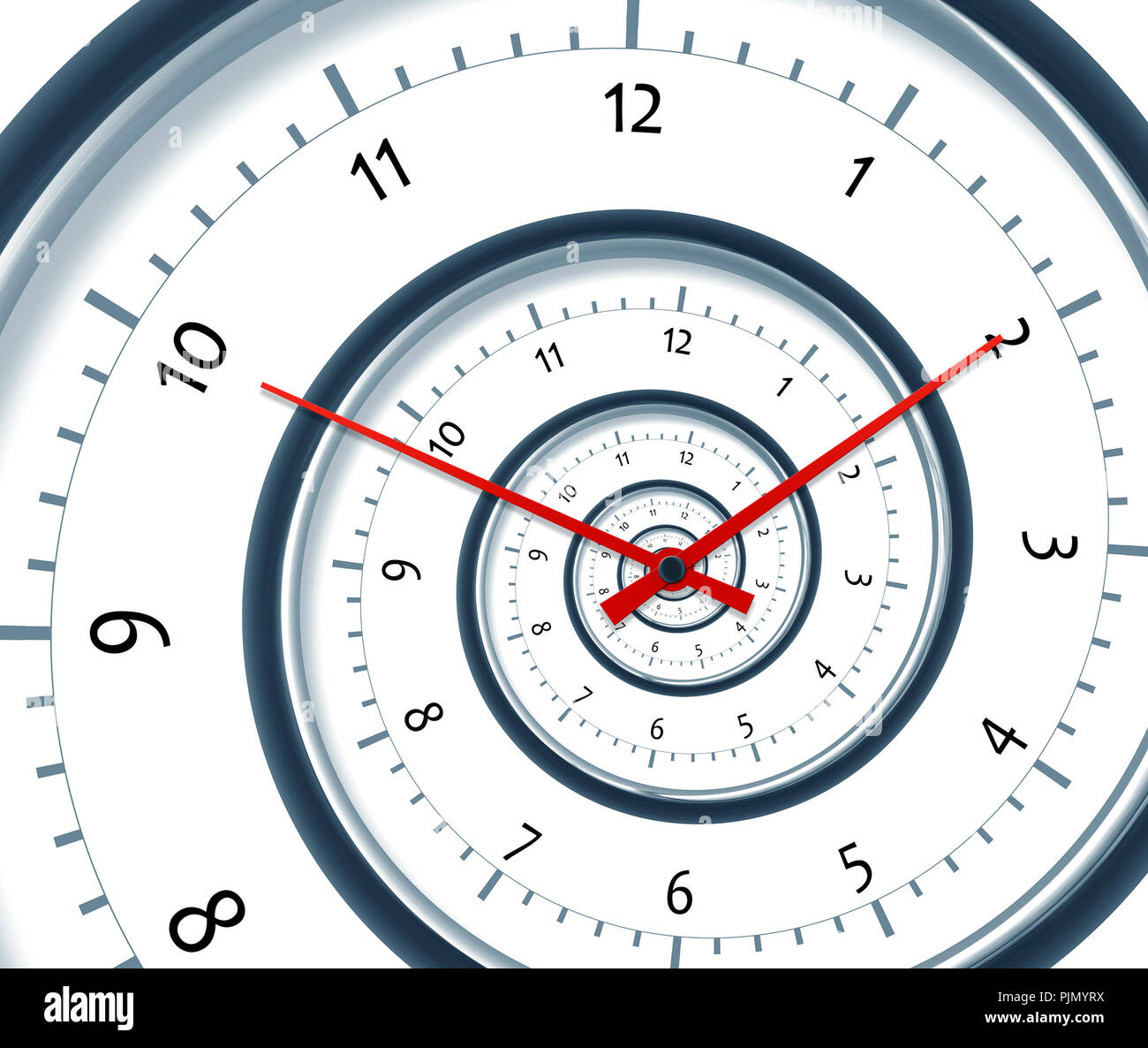 Ein Bild einer schönen Zeit Spirale Uhr Stockfoto