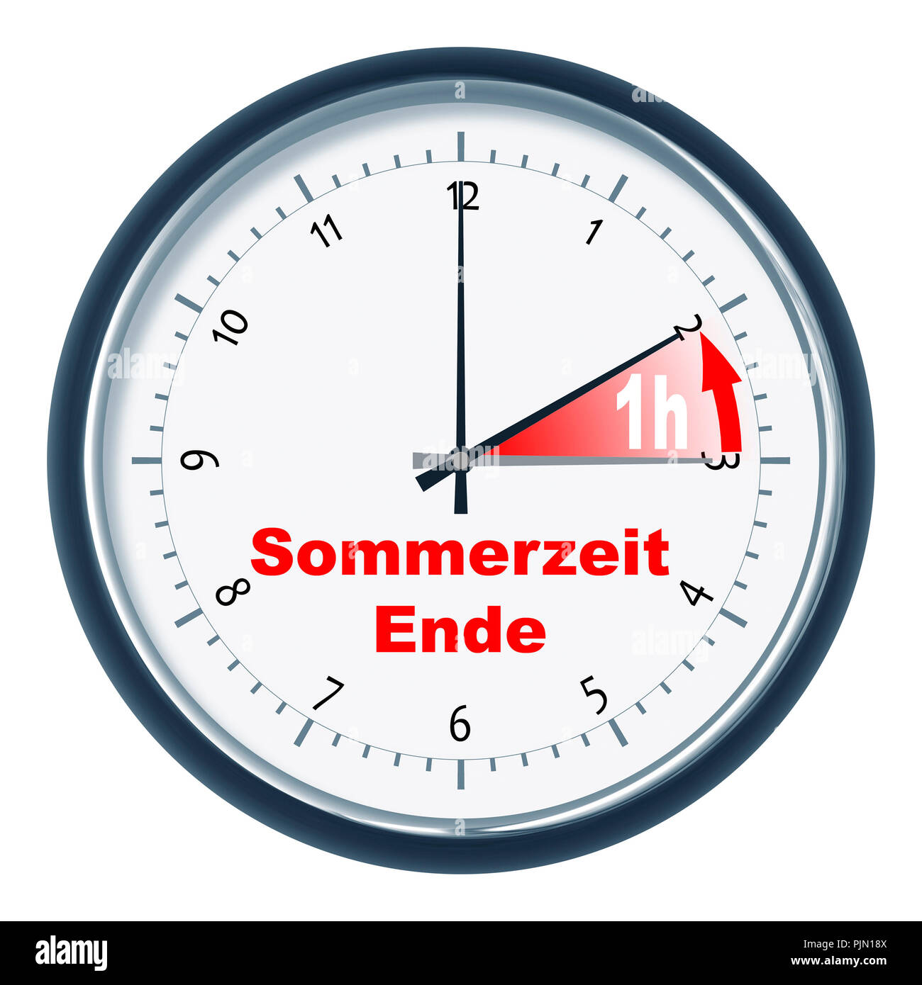 Ein Bild einer schönen Uhr "Sommerzeit Endet" Stockfoto