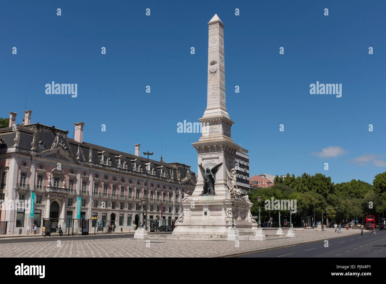 Denkmal für die Restauratoren in Lissabon, Portugal Stockfoto