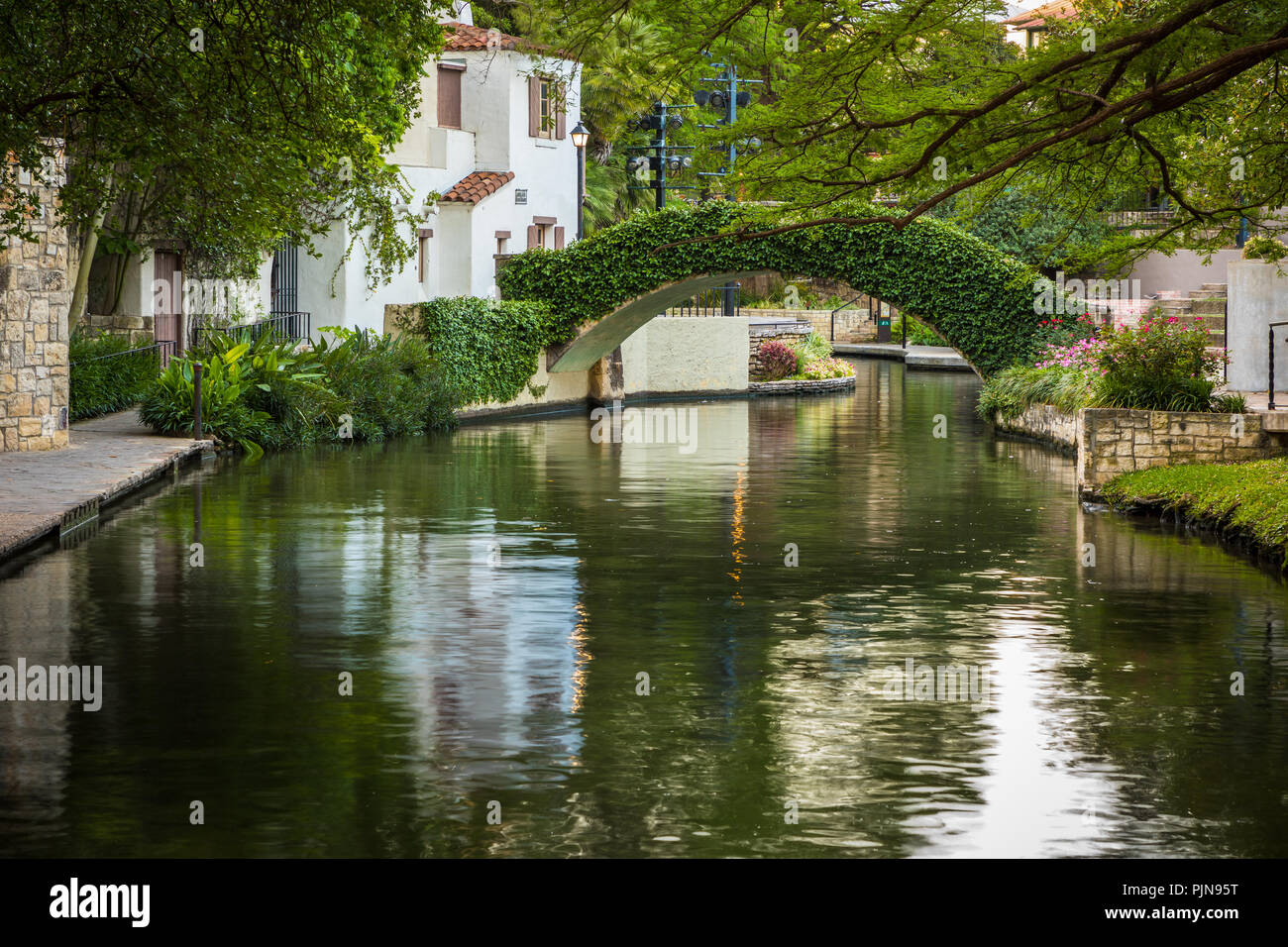 La Villita historischen Arts Village ist eine Kunst, die Gemeinschaft in der Innenstadt von San Antonio, Texas, United States. Stockfoto