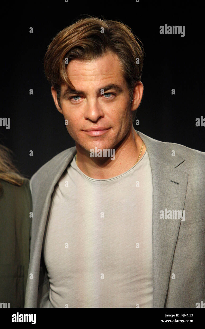 Toronto, Kanada. 7. September 2018. Chris Pine bei der Pressekonferenz zu'Outlaw König" mit dem 43. Toronto International Film Festival im TIFF Bell Lightbox. Toronto, 07.09.2018 Credit: Geisler-Fotopress GmbH/Alamy leben Nachrichten Stockfoto