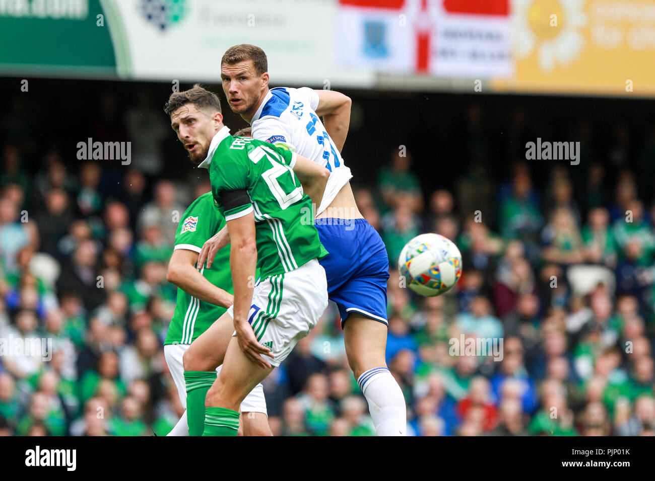 Belfast, Nordirland. Samstag, 08 September, 2018 Bosnien & Herzegowina Angriff Nordirland Credit: Graham Service Credit: Graham Service/Alamy leben Nachrichten Stockfoto