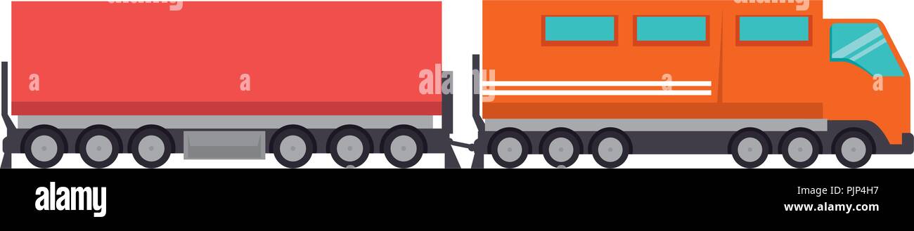 Cargo train logistic service Stock Vektor