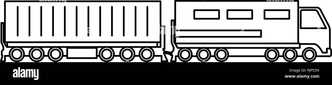 Cargo train logistic service Stock Vektor