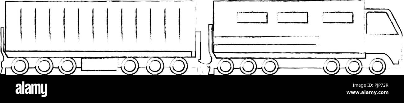 Cargo train logistic service Stock Vektor